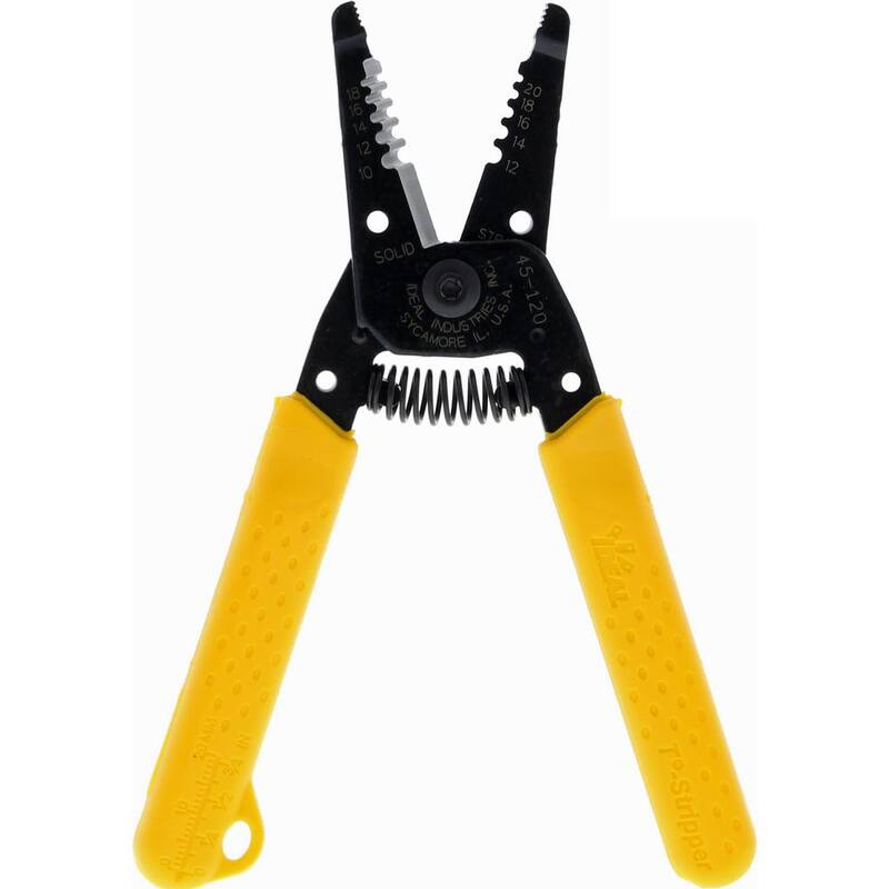 Pelacables e interruptor IDEAL T-Stripper para cables sólidos de calibre 10-18 AWG - 45-120