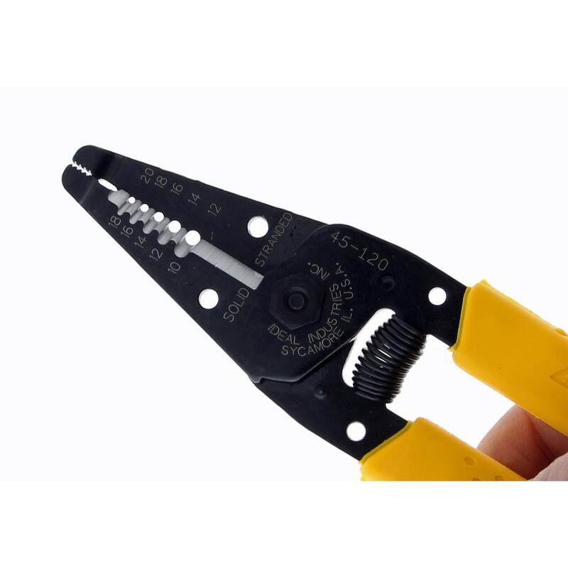 Pelacables e interruptor IDEAL T-Stripper para cables sólidos de calibre 10-18 AWG - 45-120