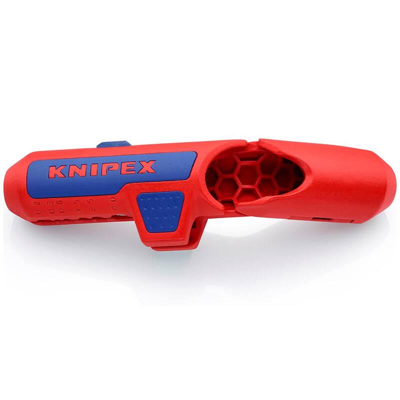 KNIPEX ErgoStrip Herramienta universal para desmontar, pelar y cortar alambre para tamaños métricos de alambre - 16 95 01 SB