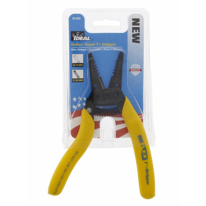 IDEAL Reflex Super T-Stripper/Cutter, 10-18 AWG sólido, 12-20 AGW trenzado - 45-655