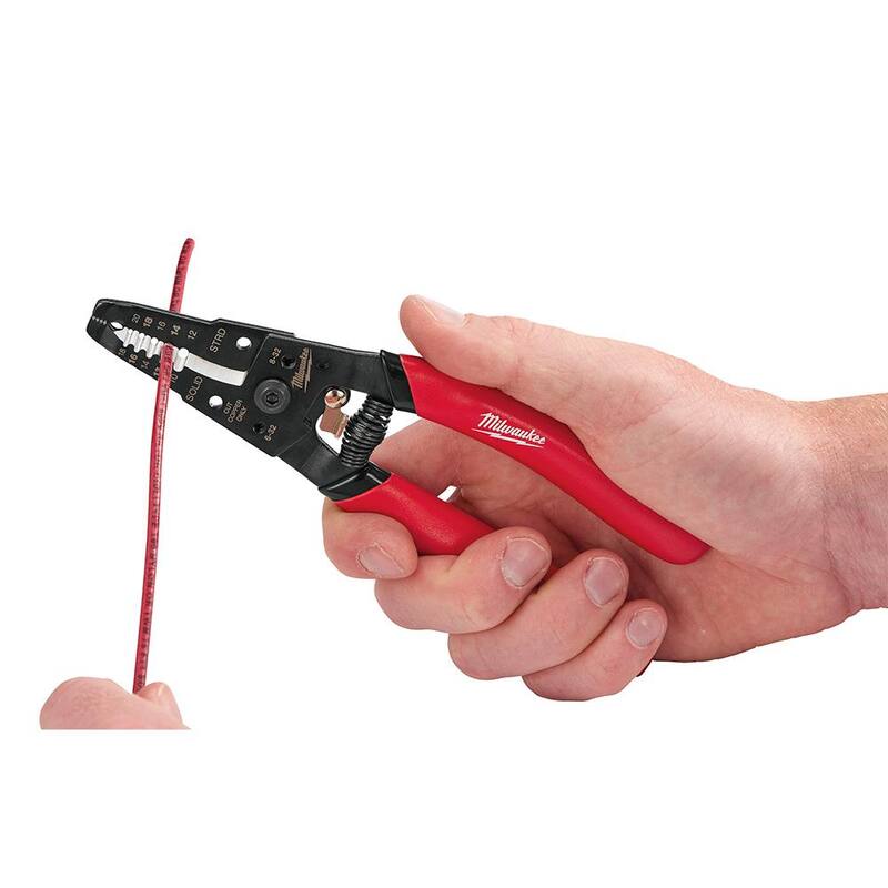 Milwaukee 7.75 pulg. Combinación de electricistas 6 en 1 Pelacables Pinzas con Pelacables (2 piezas) - 48-22-3079-48-22-6109