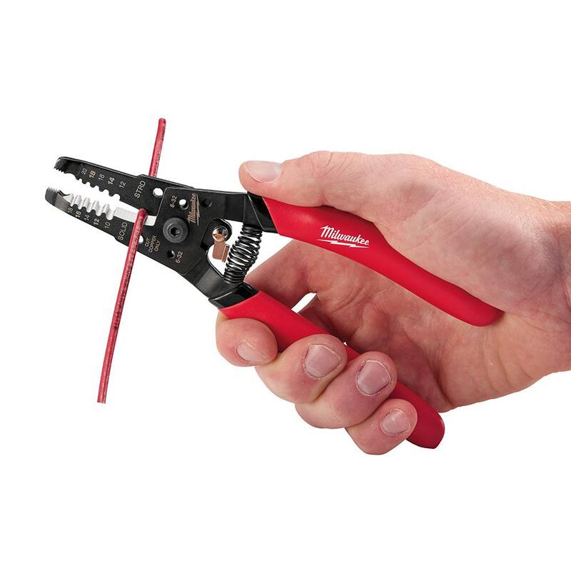 Milwaukee 7.75 pulg. Combinación de electricistas 6 en 1 Pelacables Pinzas con Pelacables (2 piezas) - 48-22-3079-48-22-6109