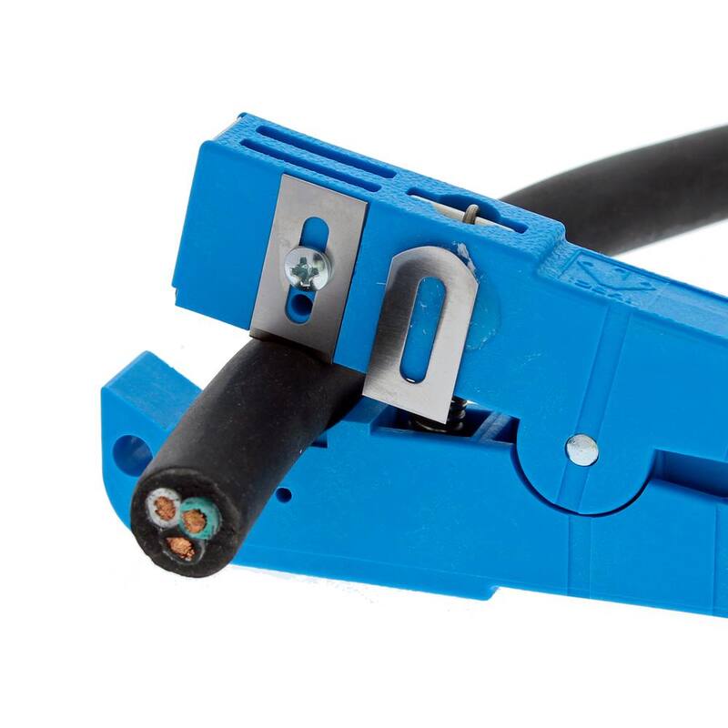 Pelador de Cable Coaxial IDEAL de 1/4 a 9/16 pulg., Azul - 45-164