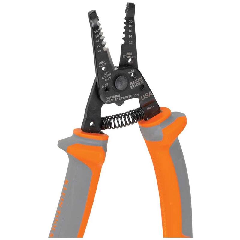 Herramienta aislada para pelar y cortar cables Klein-Kurve de Klein Tools - 11055RINSSEN