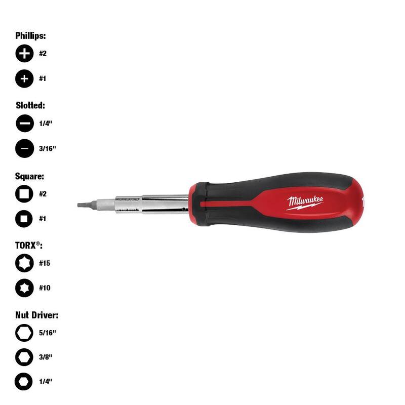 Juego de alicate pelacables/cortador combinado Milwaukee 7-en-1 con cuchillo para utilería plegable FASTBACK y destornillador 11-en-1 (4 piezas) - 48-22-3078-48-22-1503-48-22-2761