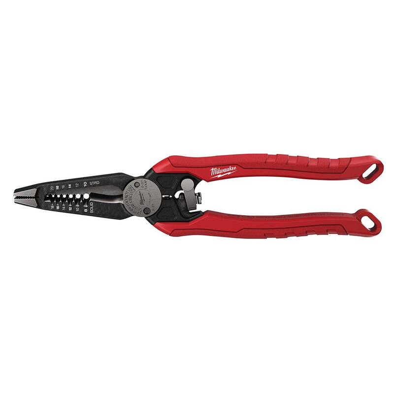 Juego de alicate pelacables/cortador combinado Milwaukee 7-en-1 con cuchillo para utilería plegable FASTBACK y destornillador 11-en-1 (4 piezas) - 48-22-3078-48-22-1503-48-22-2761