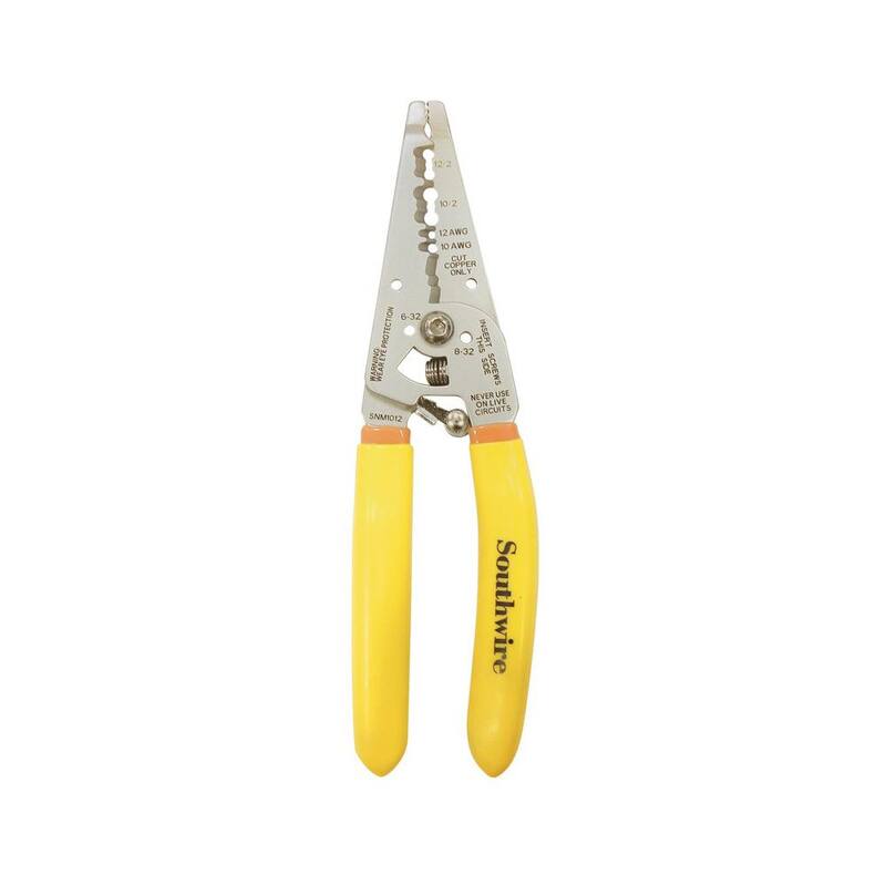 Pelacables y cortador de alambre Southwire para calibres 10-12 AWG con mangos ergonómicos - 58278440.