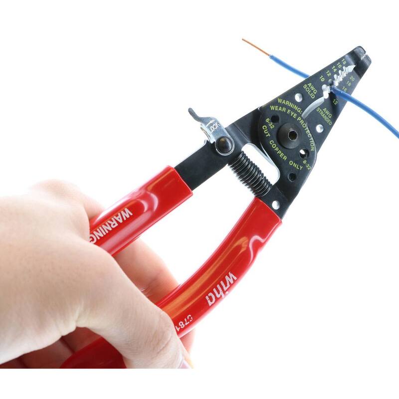 Pinzas pelacables con cortadores Wiha Classic Grip - 57810