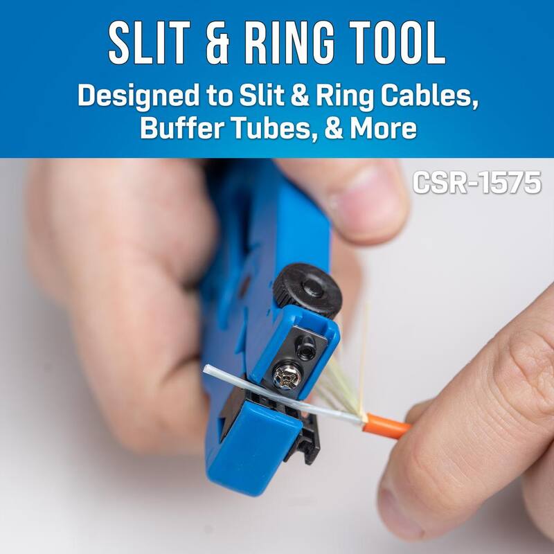 Juego de herramientas JONARD TOOLS de 6 piezas para realizar cortes y anillos en la mitad de fibra óptica con estuche de transporte - TK-105