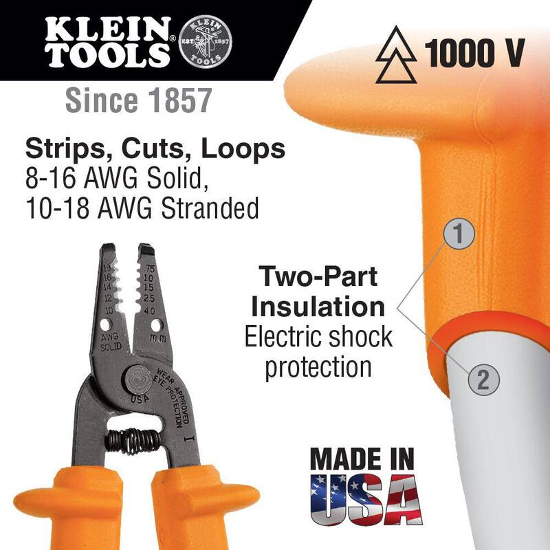 Klein Tools Pelacables/Cortador Klein-Kurve Aislado - 11055-INS