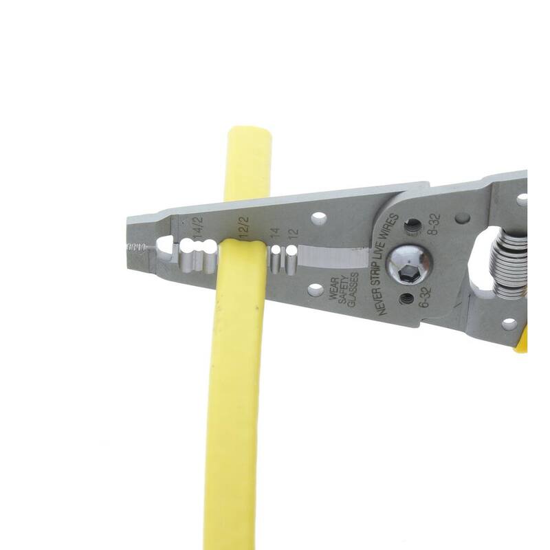 Pelacables/cortador de alambre de acero inoxidable IDEAL (Dual NM), 12/2 y 14/2 - 45-222.