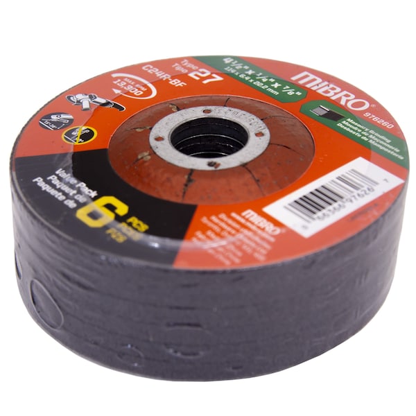 Hoja para concreto centrasiliconado de carburo de silicio de 4 1/2 pulgadas (114 mm) de Richelieu Hardware, PK 6 - 976260