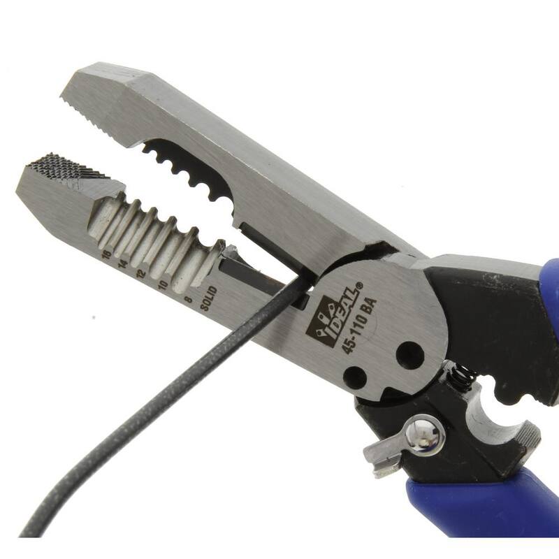 IDEAL Pelacables/Cortador Forjado Estándar, 8-16 AWG Sólido, 10-18 AWG Strand - 45-110