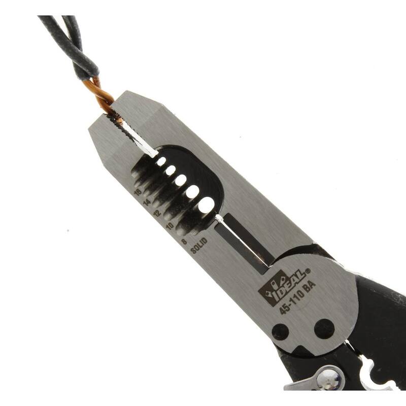 IDEAL Pelacables/Cortador Forjado Estándar, 8-16 AWG Sólido, 10-18 AWG Strand - 45-110