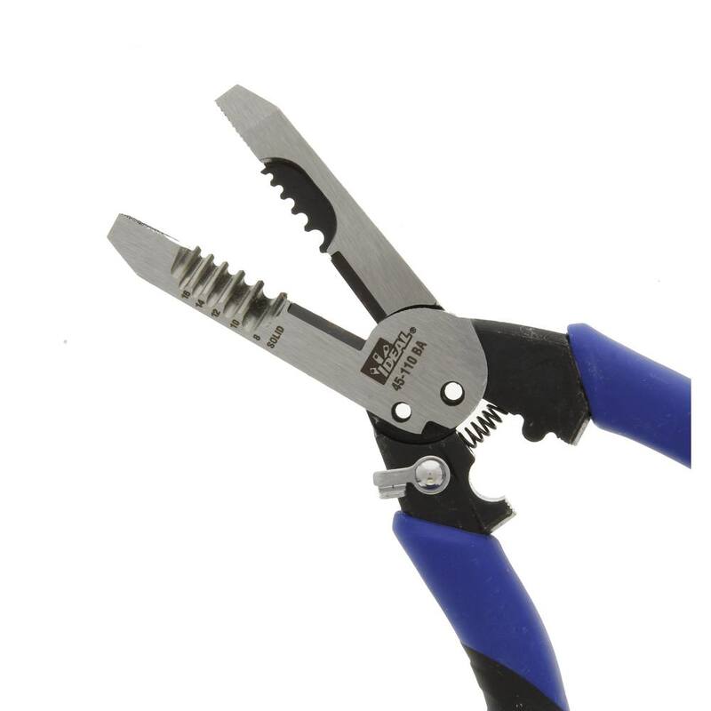 IDEAL Pelacables/Cortador Forjado Estándar, 8-16 AWG Sólido, 10-18 AWG Strand - 45-110