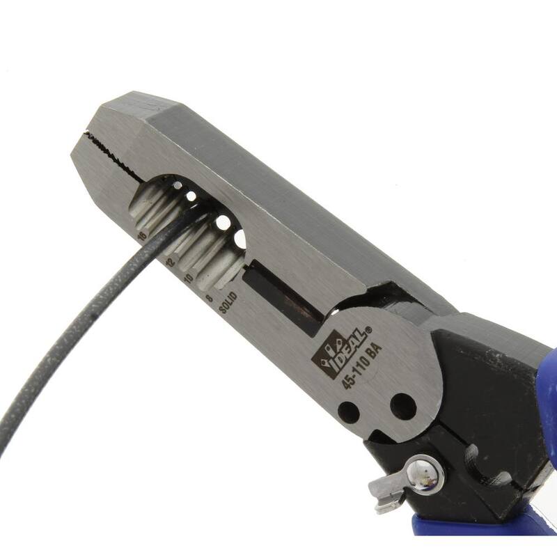 IDEAL Pelacables/Cortador Forjado Estándar, 8-16 AWG Sólido, 10-18 AWG Strand - 45-110