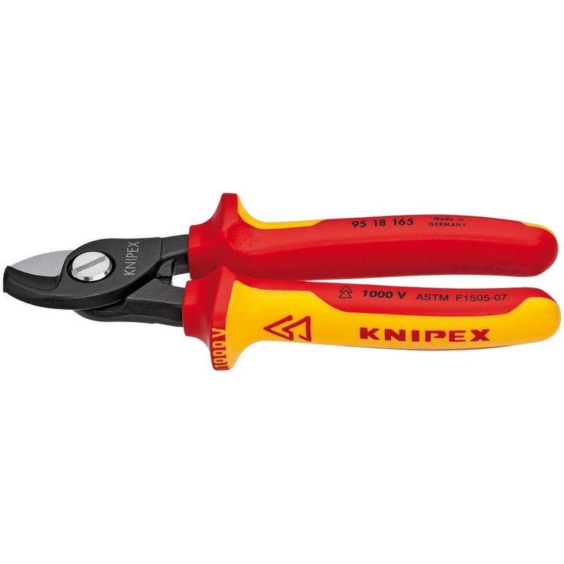 KNIPEX 6-1/2 pulgadas. Cortadores de cable aislados - 95 18 165 US