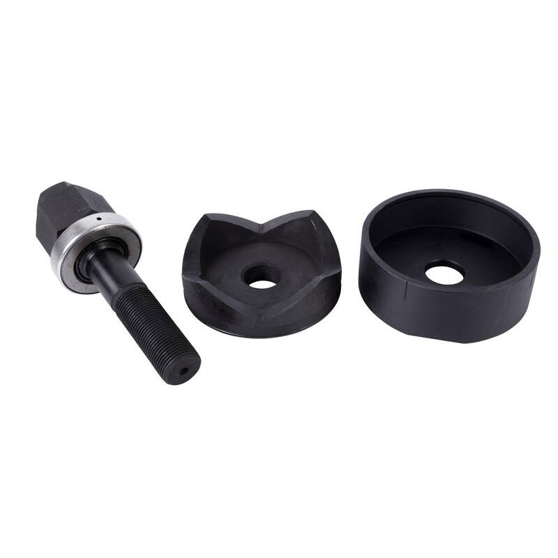 Juego de sacabocados mecánico Slug-Out de Gardner Bender para tubería de 4 pulgadas, incluye punzón, matriz, tornillo de accionamiento y tuerca de accionamiento - KOM400