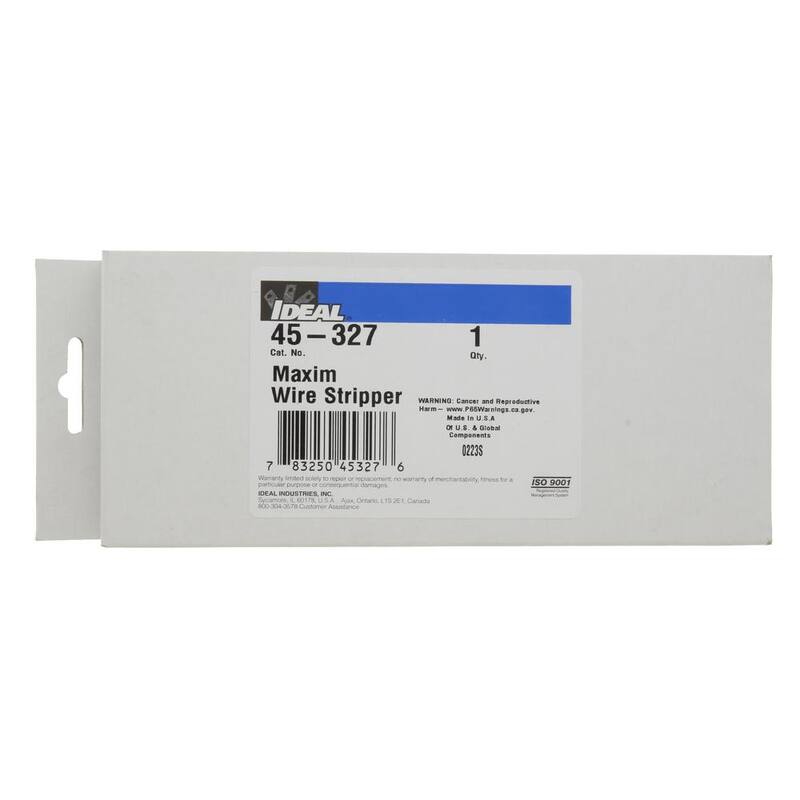 IDEAL Maxim Pelacables Ajustable de Alambre 10-26 AWG (1 Paquete) - 45-327