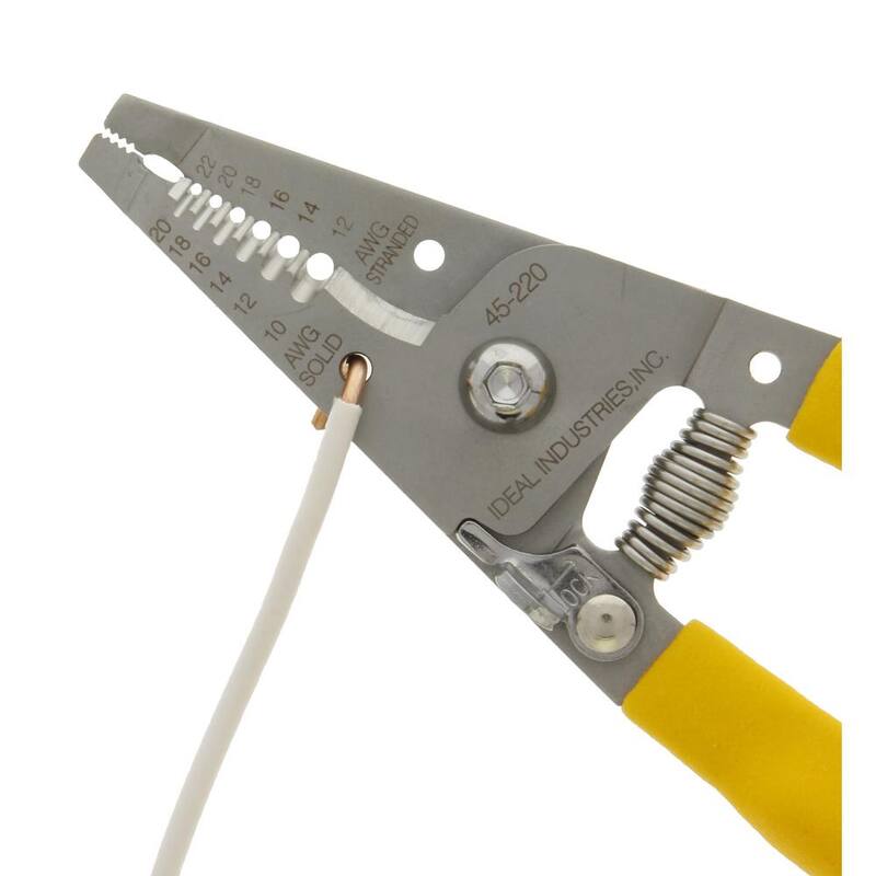 Pelacables/Cortador de alambre de acero inoxidable IDEAL Recto, 10-20 AWG Sólido, 12-22 AWG Trenzado - 45-220
