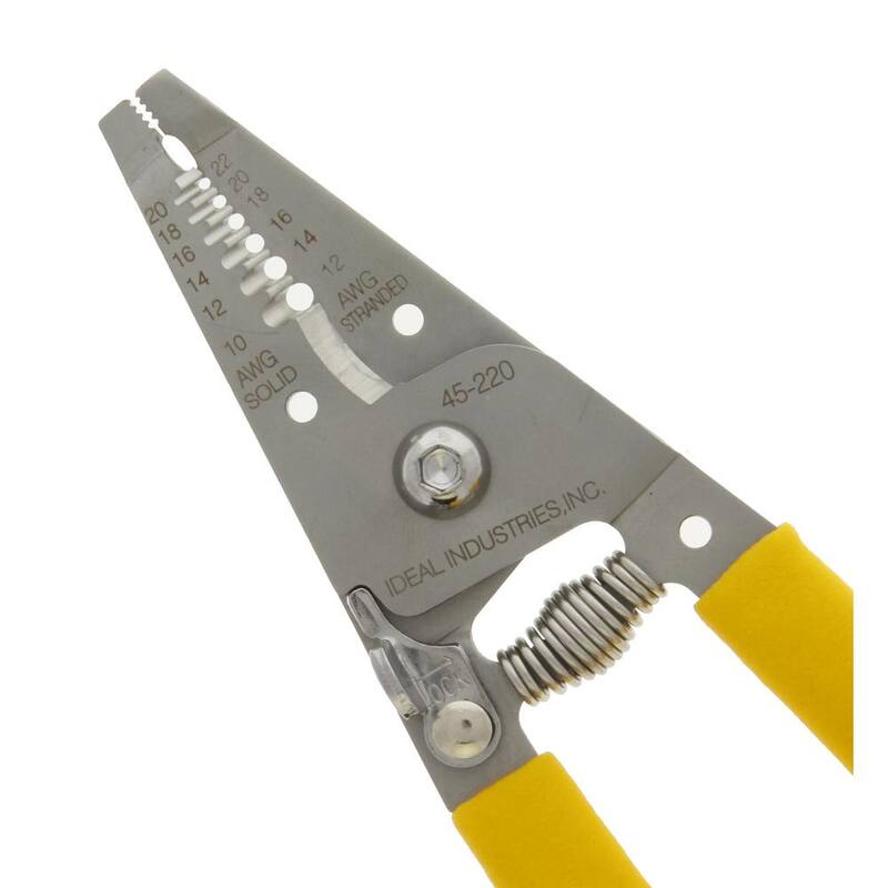 Pelacables/Cortador de alambre de acero inoxidable IDEAL Recto, 10-20 AWG Sólido, 12-22 AWG Trenzado - 45-220