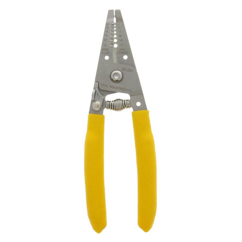 Pelacables/Cortador de alambre de acero inoxidable IDEAL Recto, 10-20 AWG Sólido, 12-22 AWG Trenzado - 45-220