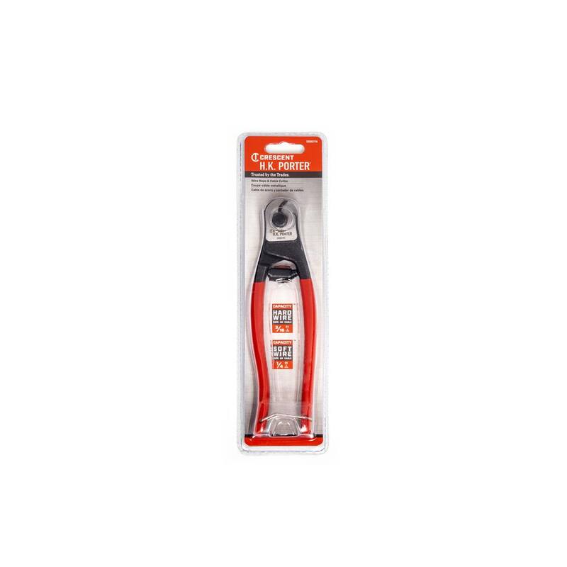 Cortadores de cables y cuerdas de bolsillo Crescent H.K. Porter de 7-1/2 pulgadas - 0690TN
