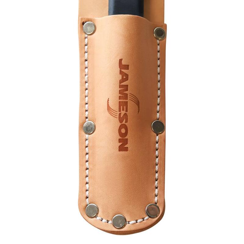 Navaja de empalme de cables Jameson, 6-1/4 pulgadas con funda de cuero para cinturón - 32-24P