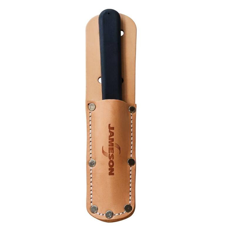 Navaja de empalme de cables Jameson, 6-1/4 pulgadas con funda de cuero para cinturón - 32-24P
