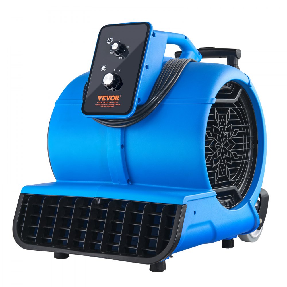 VEVOR Floor Blower 1560 RPM 4000 CFM Air Mover with 3 Blowing Angles 3-Speeds - FXZXDMGFJ155NADD1V1