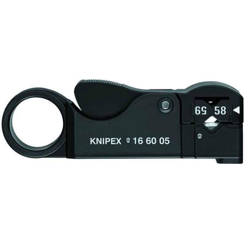 KNIPEX 4-1/4 pulgadas Pelacables de Coaxial - 16 60 05 SB