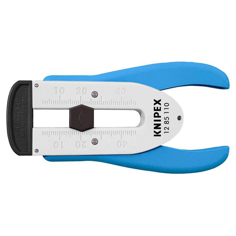 Herramienta de pelado de cables de fibra óptica de 4 1/4" KNIPEX - 12 85 110 SBA