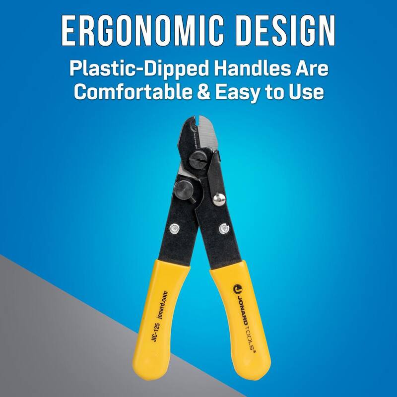 JONARD TOOLS Pelacables de Fibra Óptica de un Agujero 250 micrones con Mango de Hule - JIC-125