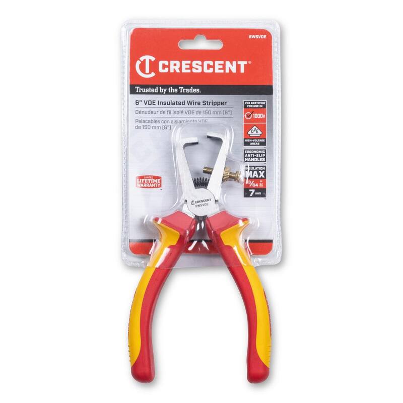 Cortadora de alambre aislada Crescent de 6 pulgadas y 1000 voltios VDE - 6WSVDE