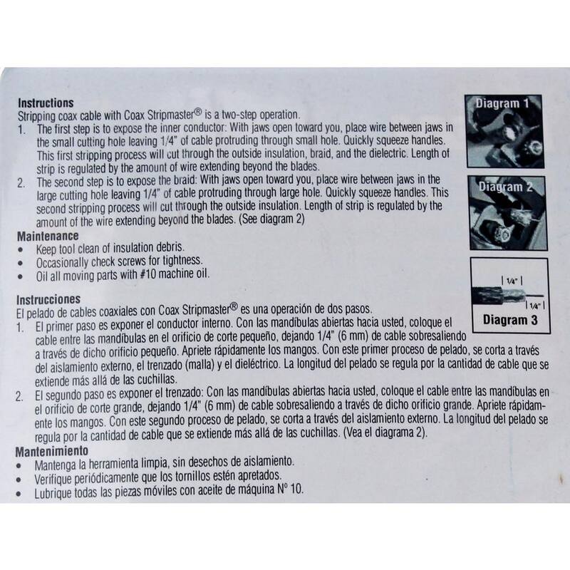 IDEAL RG-59 Stripmaster Cortador de cable coaxial - 45-265