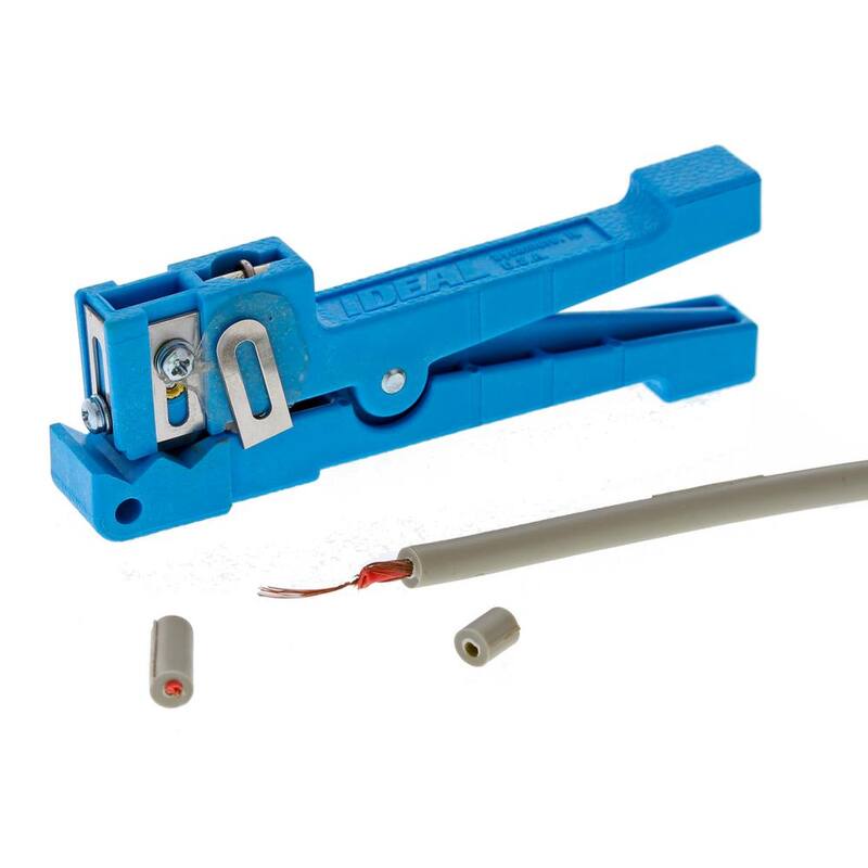 IDEAL 1/8 pulgada a 7/32 pulgadas Cortadora de anillos Coax/Fibra, Azul - 45-163