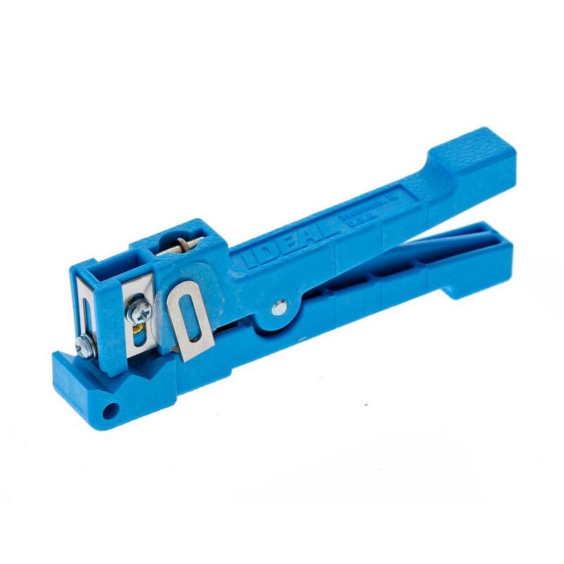 IDEAL 1/8 pulgada a 7/32 pulgadas Cortadora de anillos Coax/Fibra, Azul - 45-163