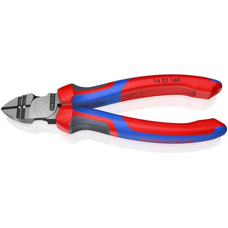 KNIPEX Cortador diagonal y pelacables de 6-1/4 pulgadas - 14 22 160