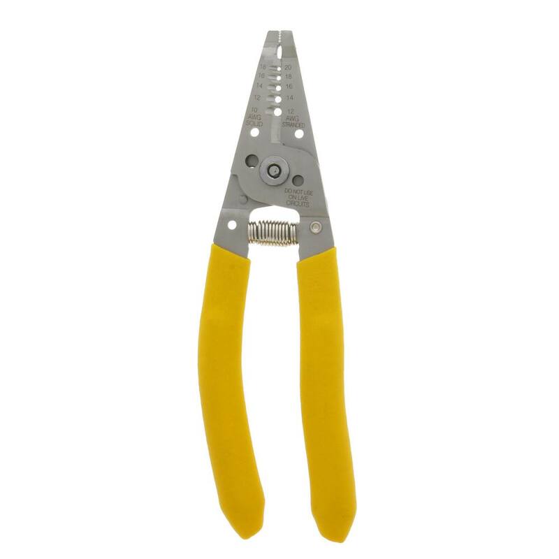 Pelacables/cortador de acero inoxidable IDEAL con mango curvado, 10-18 AWG sólido, 16-26 AWG trenzado - 45-221