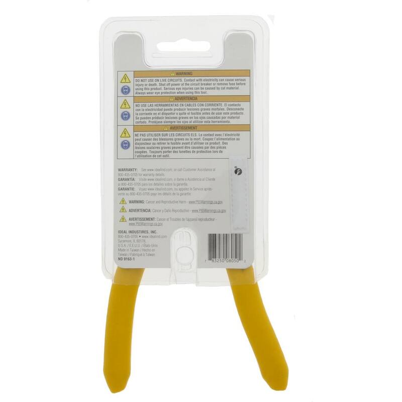Pelacables/cortador de acero inoxidable IDEAL con mango curvado, 10-18 AWG sólido, 16-26 AWG trenzado - 45-221