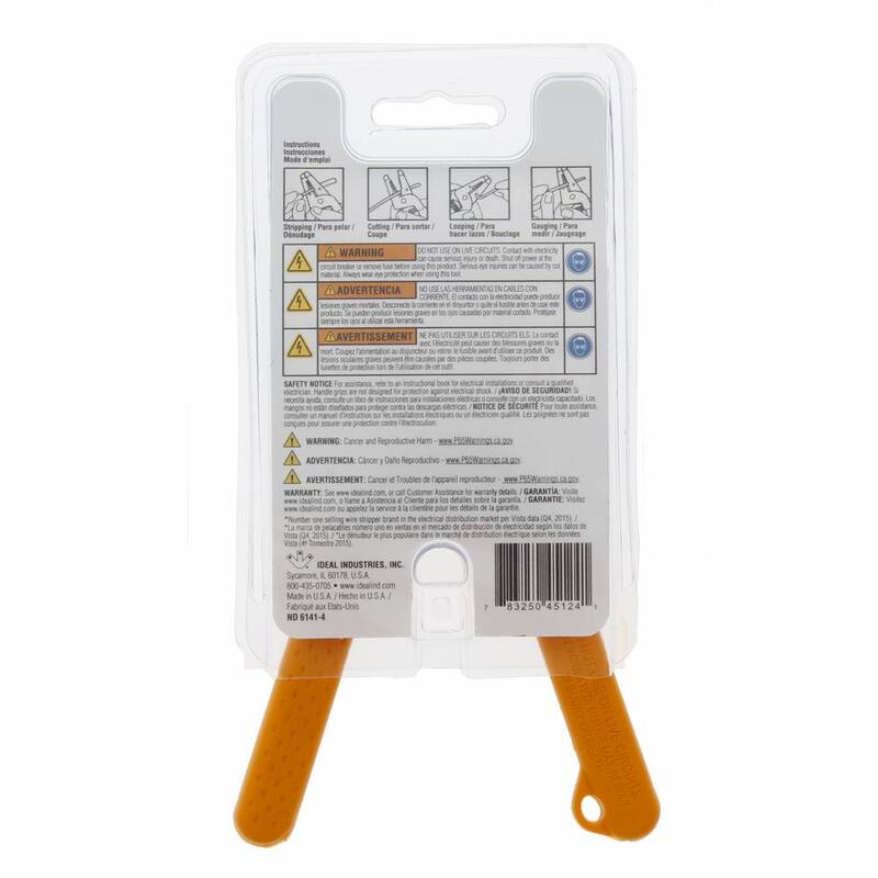 Pelacables/cortador IDEAL T-8 6-14 AWG Sólido, 8-16 AWG Strandeados - 45-124
