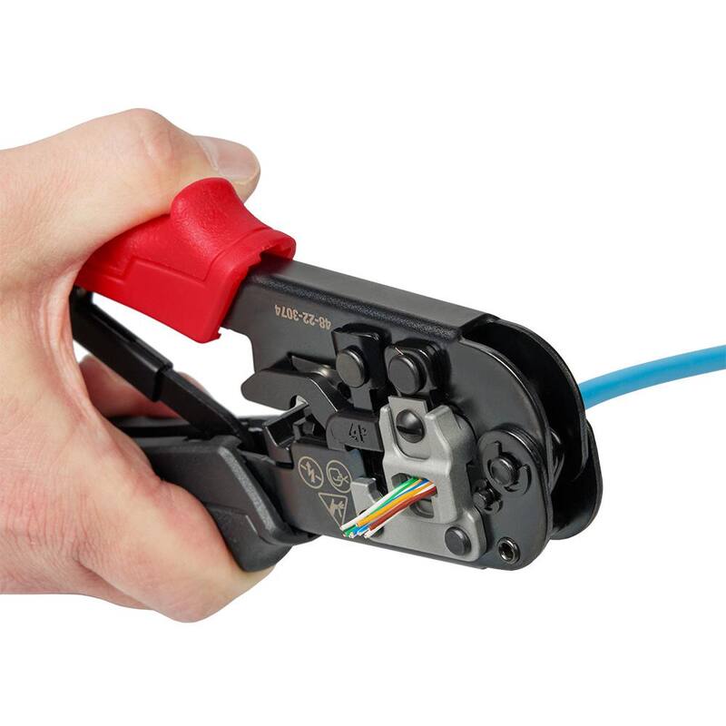 Milwaukee Ajustable crimpadora y pelacables de paso - 48-22-3074