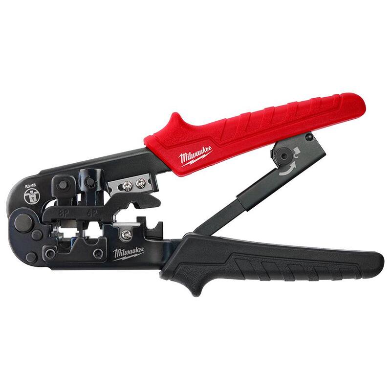 Milwaukee Ajustable crimpadora y pelacables de paso - 48-22-3074