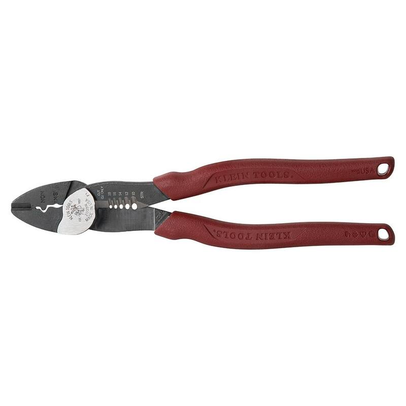 Klein Tools Crimpador, Cortador y Pelador de Alambre de Acero Forjado - 2005NSEN