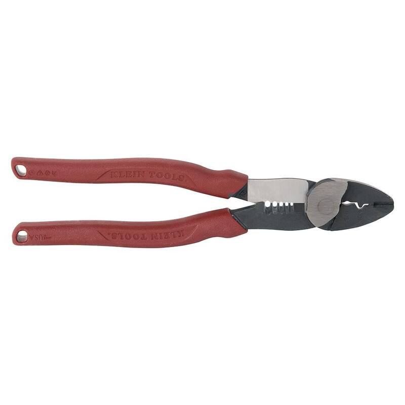 Klein Tools Crimpador, Cortador y Pelador de Alambre de Acero Forjado - 2005NSEN