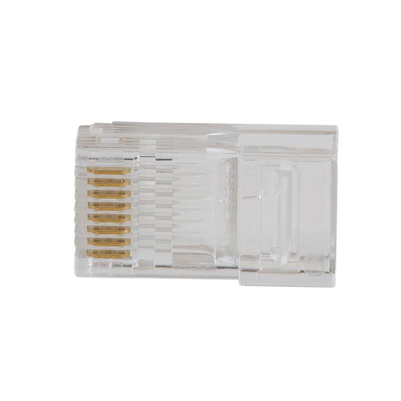 Herramienta de engarce modular de paso a través con trinquete y conectores de datos modulares de paso a través, CAT6 (paquete de 10) - M2O41038KIT