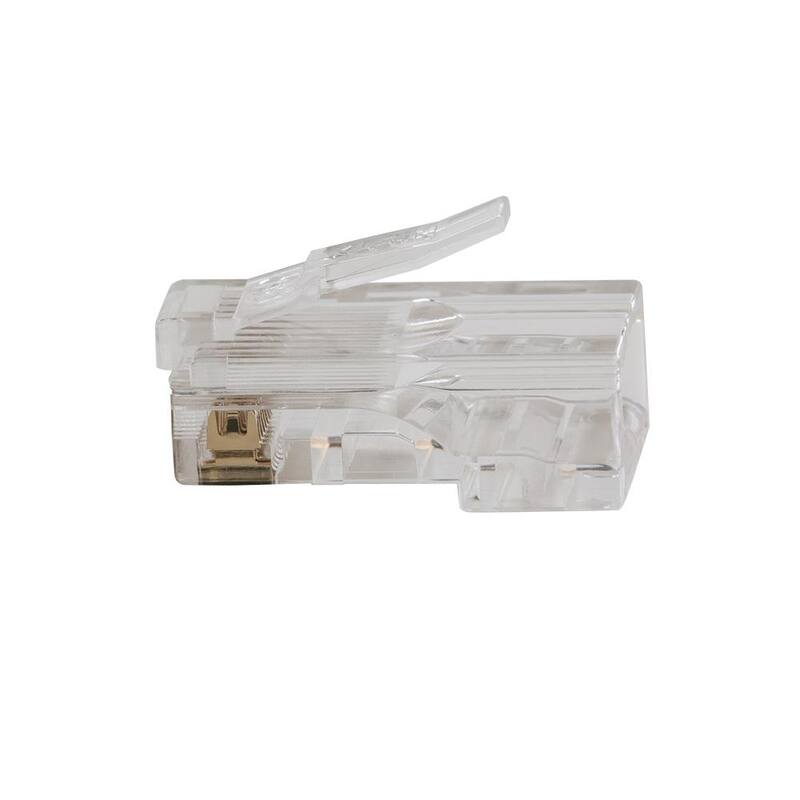 Herramienta de engarce modular de paso a través con trinquete y conectores de datos modulares de paso a través, CAT6 (paquete de 10) - M2O41038KIT