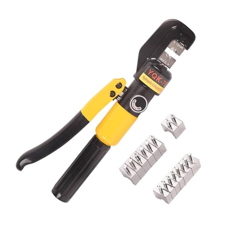 Herramienta de engarce de cables con manguito hidráulico eléctrico Etokfoks 10T con un alcance de 0.43 y 9 juegos de dados - MLSA04-2LT008.