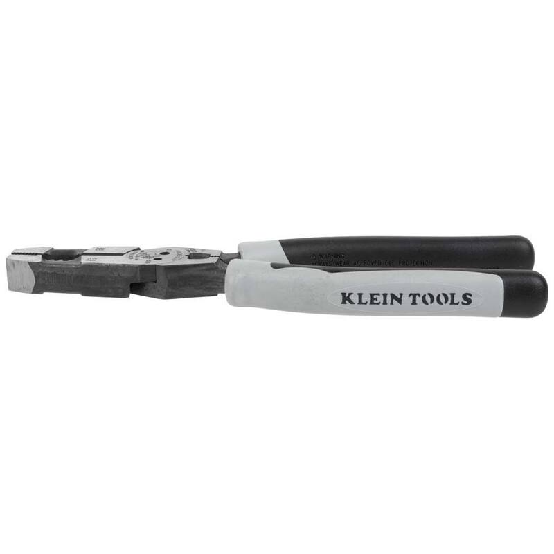 Pinzas híbridas Klein Tools con crimpeadora, extractor de cinta de pescado y pelacables - J2159CRTP