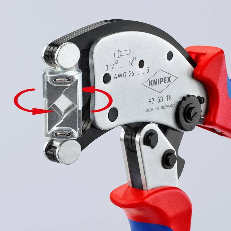 KNIPEX 8 pulgadas. Aparato para crimpar Twistor16 - 97 53 18